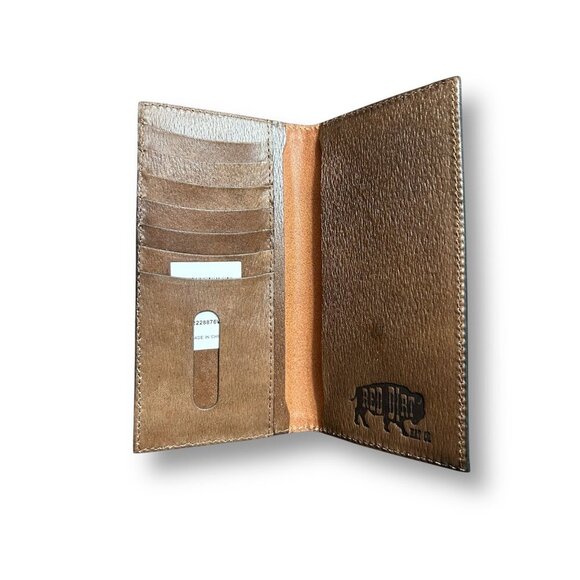 Red Dirt Hat Co Rodeo Wallet Genuine Leather Aztec Print Western Brown Bifold - Picture 4 of 7